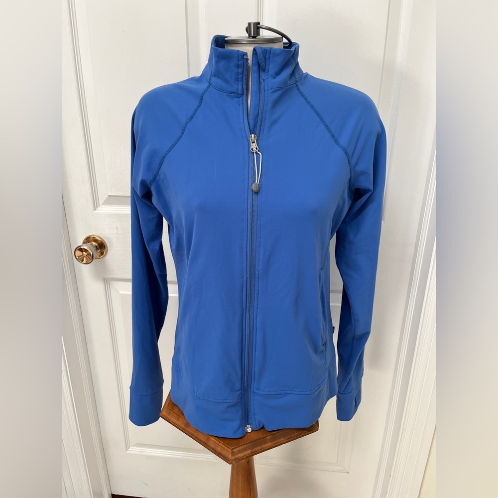 DENVER HAYES Active Sweater/Jacket With Pockets blue Size Large